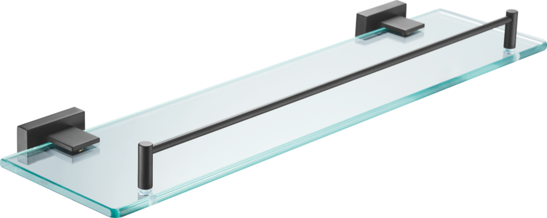 Полка стеклянная 1- ярус, нержавеющая сталь, черный B90307