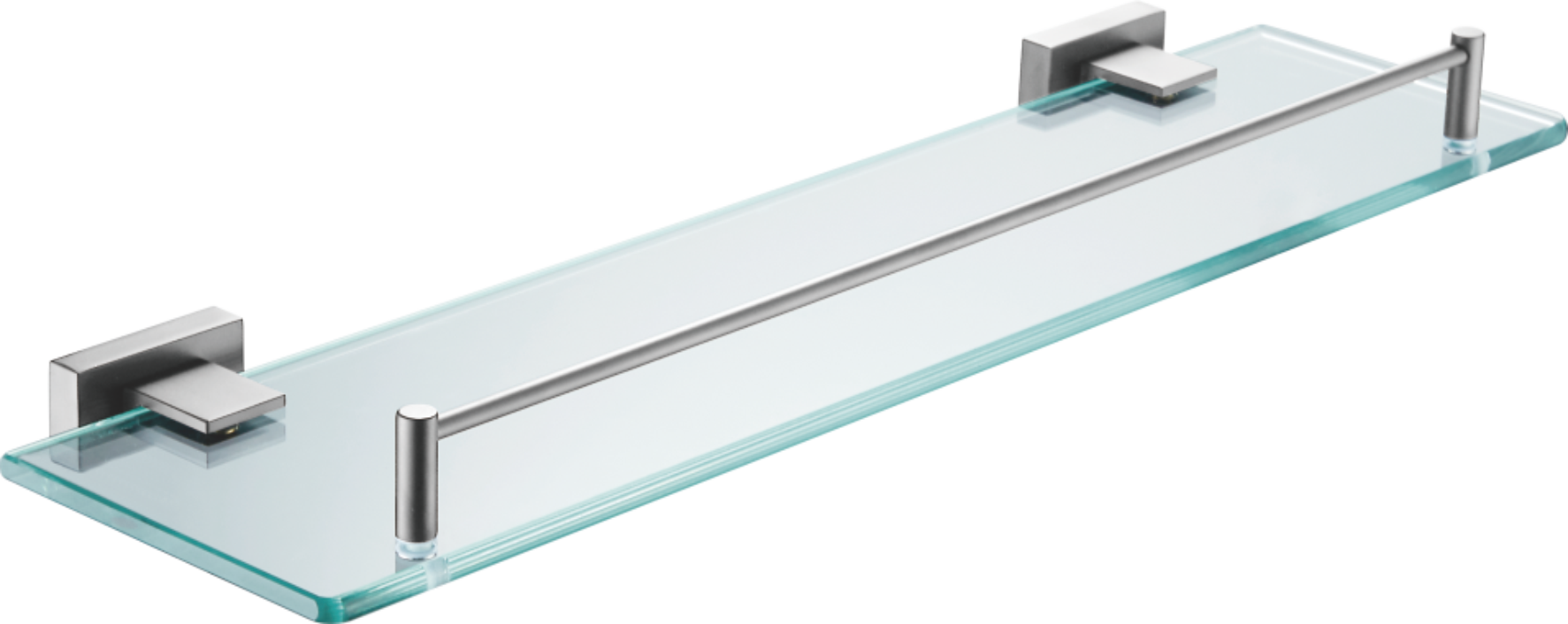 Полка стеклянная 1- ярус, нержавеющая сталь, оружейная сталь B90407