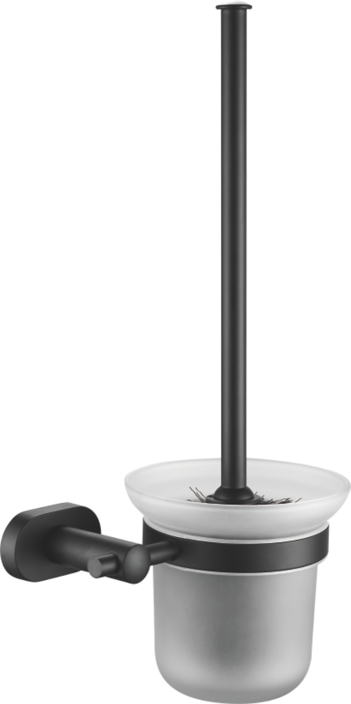 Ёршик туалетный настенный, нержавеющая сталь, черный B90110