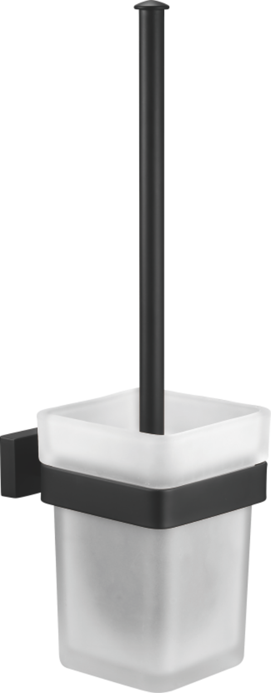 Ёршик туалетный настенный, нержавеющая сталь, черный B90310