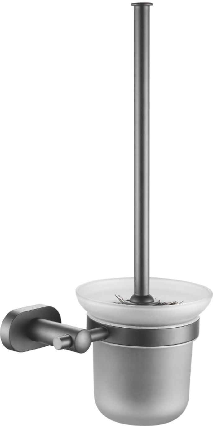 Ёршик туалетный настенный, нержавеющая сталь, оружейная сталь B90510