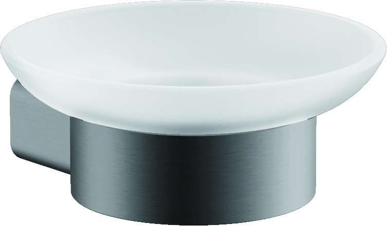 Мыльница стеклянная, нержавеющая сталь, оружейная сталь