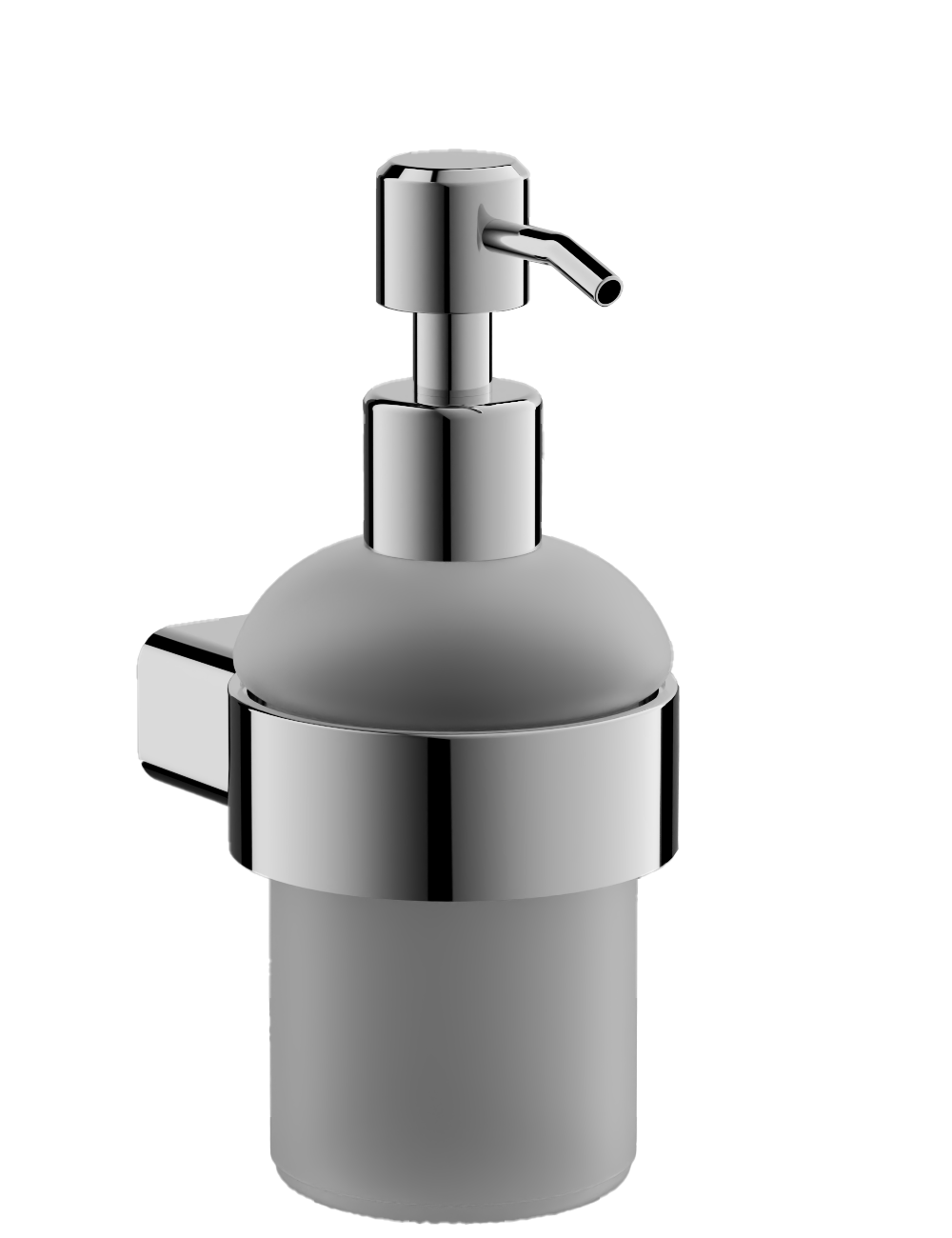 Дозатор стеклянный, нержавеюшая сталь, хром