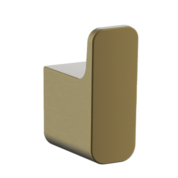 Крючок, нержавеющая сталь, брашированное золото