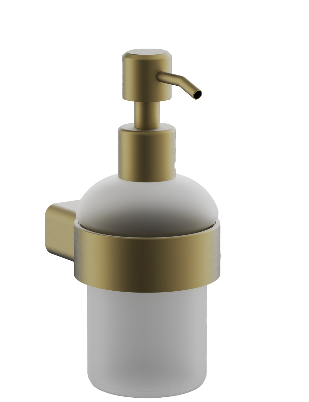 Дозатор стеклянный, нержавеюшая сталь, брашированное золото