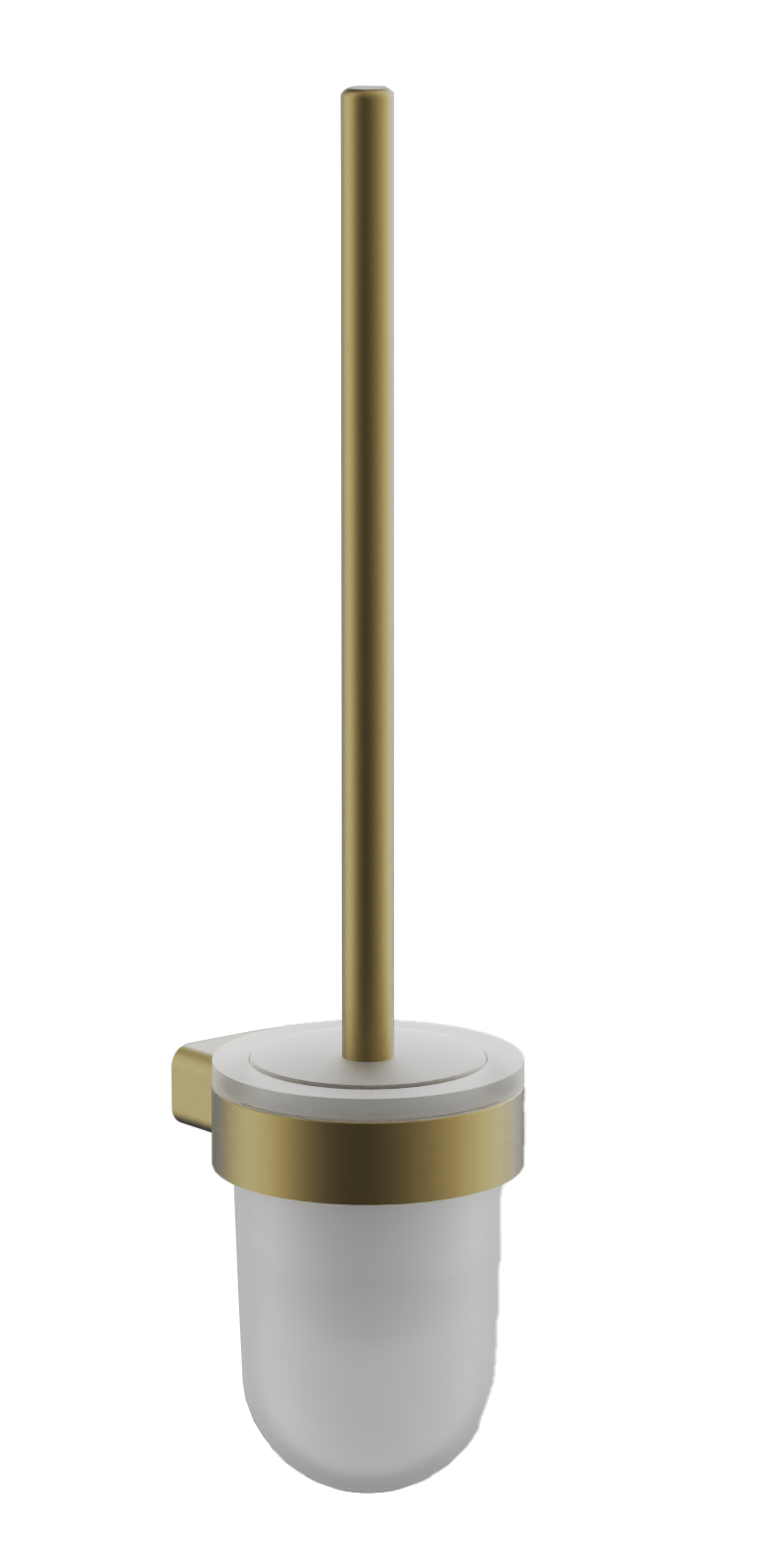 Ёршик туалетный, настенный, нержавеющая сталь, брашированное золото