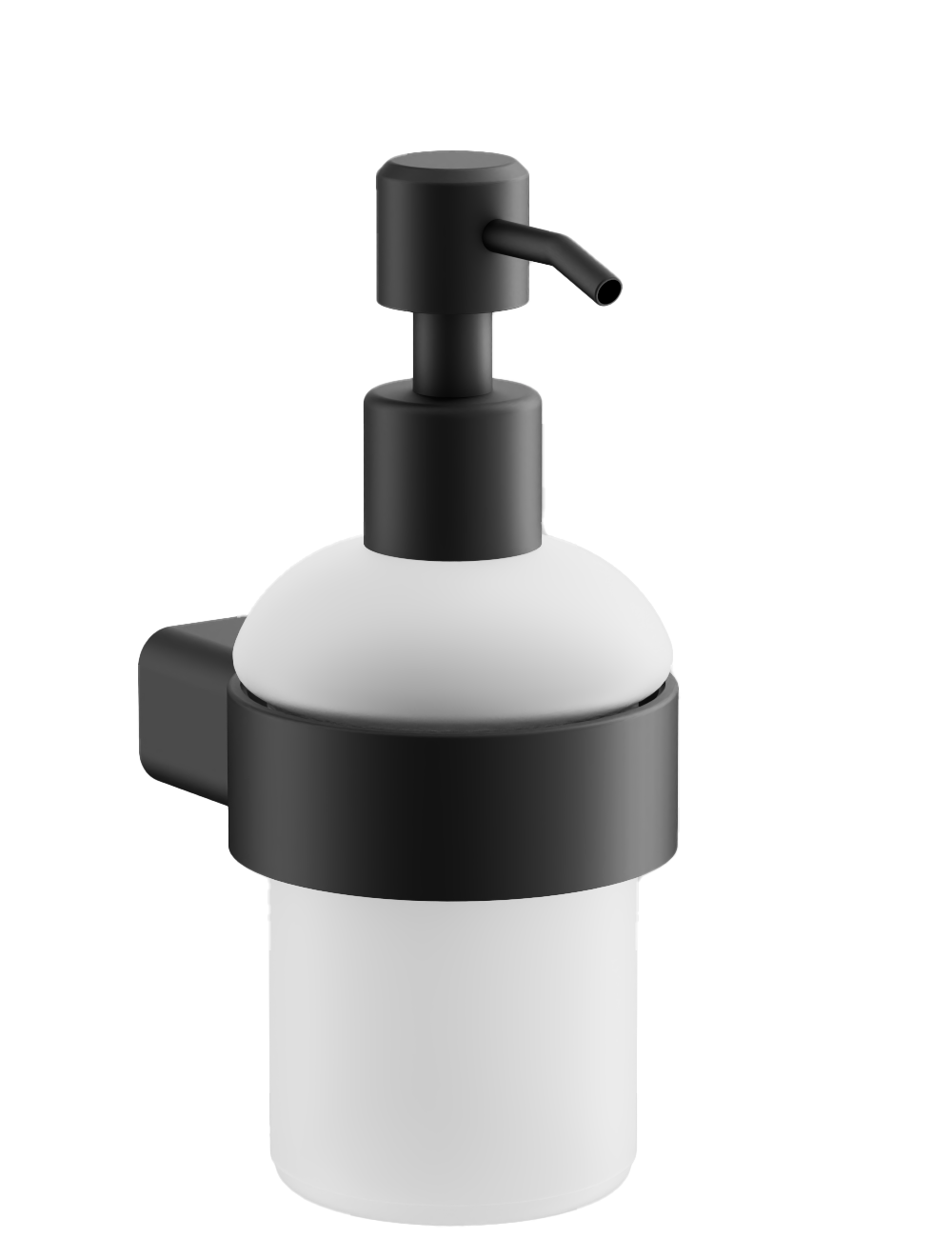 Дозатор стеклянный, нержавеюшая сталь, черный