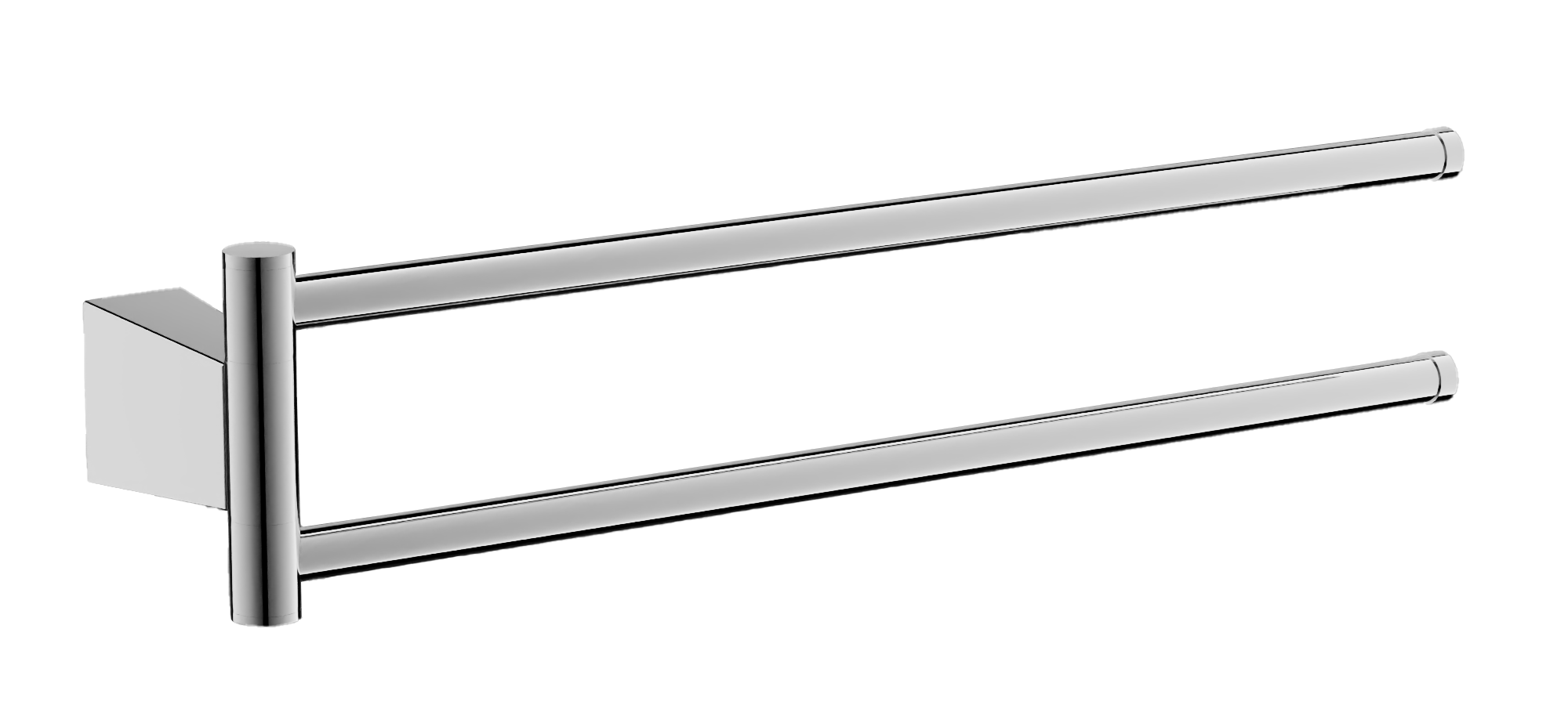 Держатель для полотенец, двойной, нержавеюшая сталь, хром