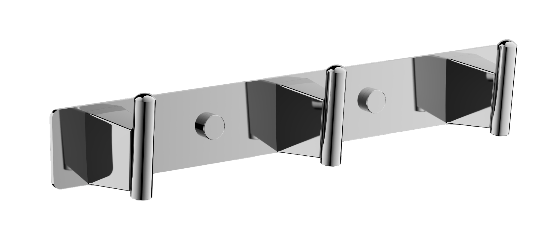 Планка с крючками 3-я, нержавеюшая сталь, хром