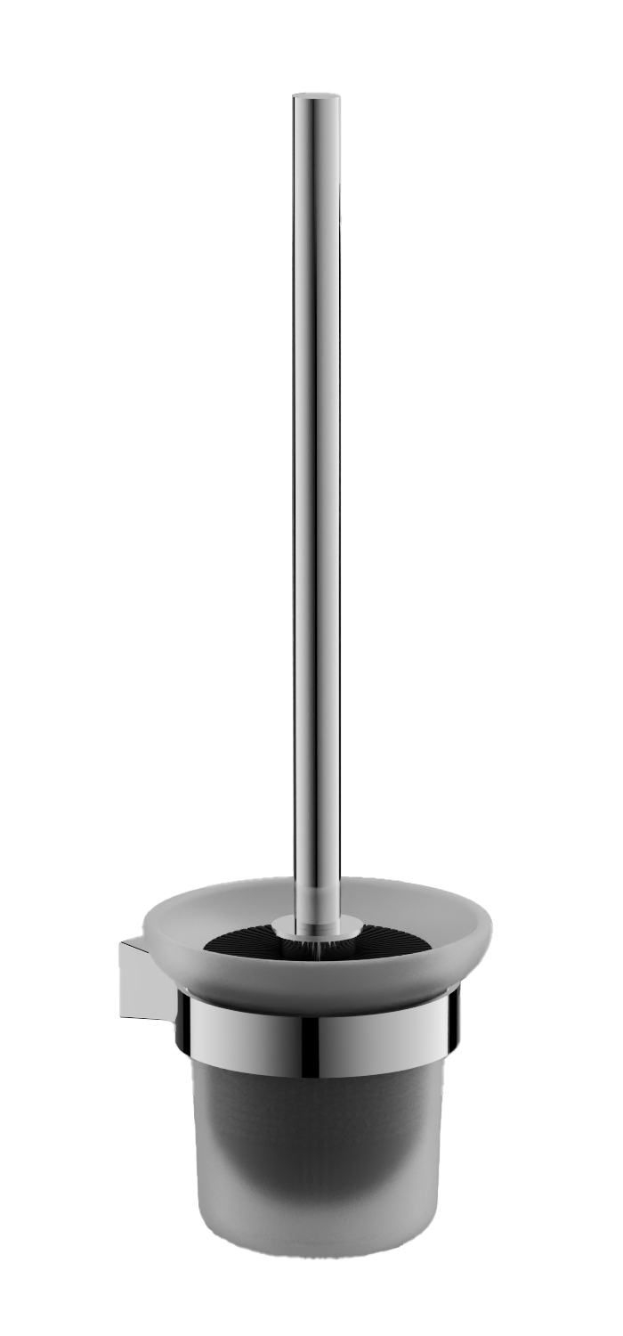 Ёршик туалетный, настенный, нержавеющая сталь, черный