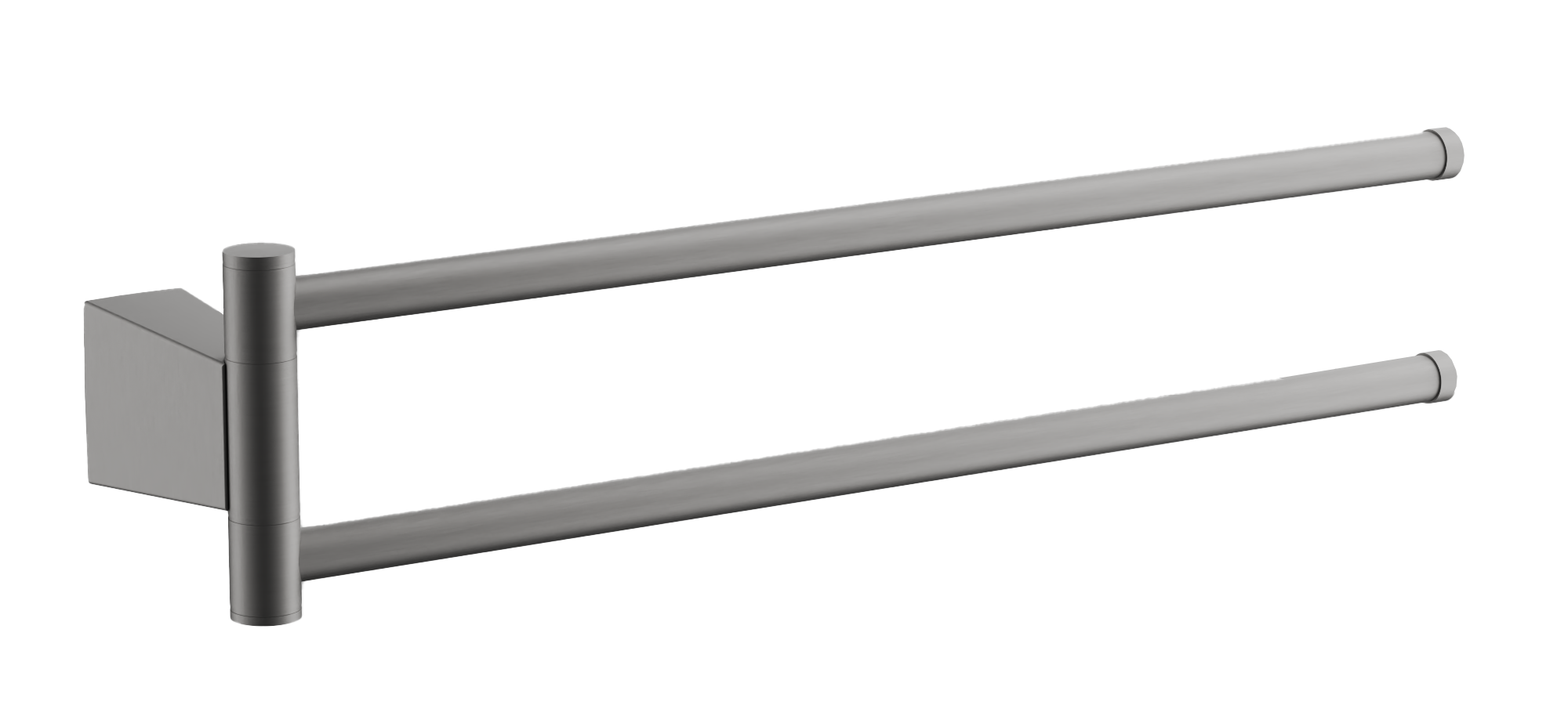 Держатель для полотенец, двойной, нержавеюшая сталь, оружейная сталь