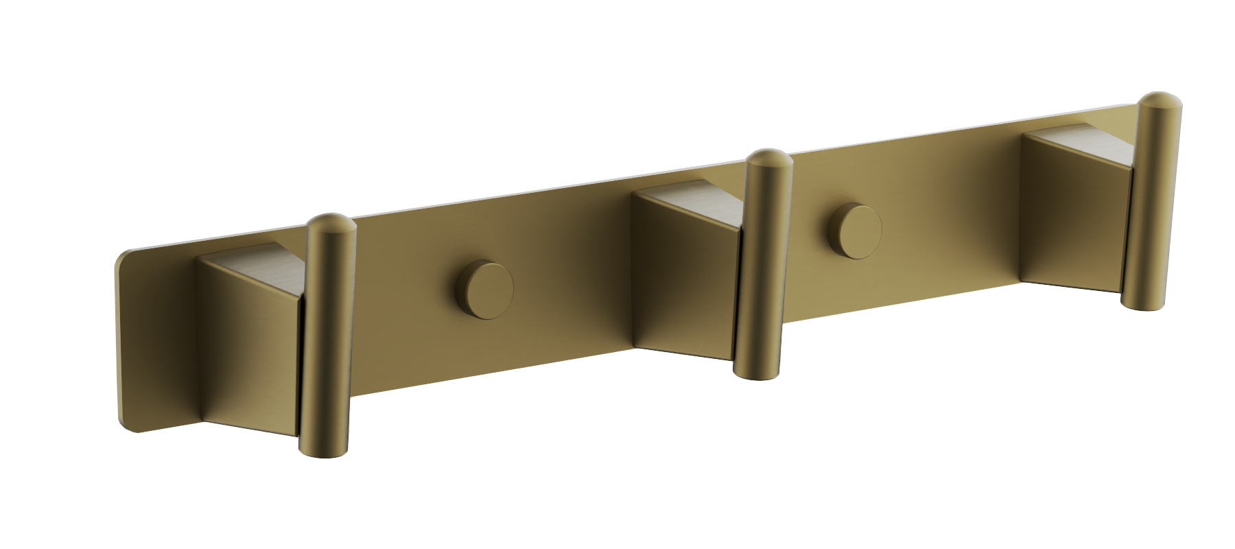 Планка с крючками 3-я, нержавеюшая сталь, брашированное золото