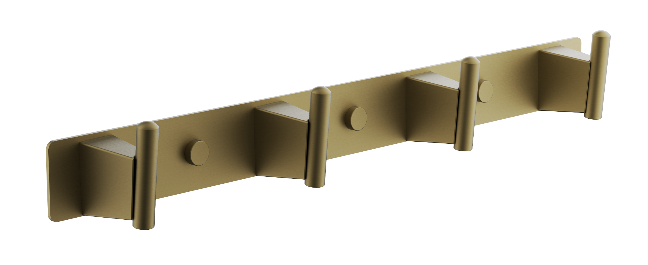 Планка с крючками 4-я, нержавеюшая сталь, брашированное золото