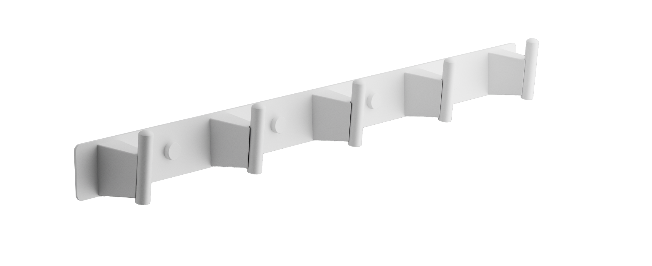 Планка с крючками 5-я, нержавеюшая сталь, белый