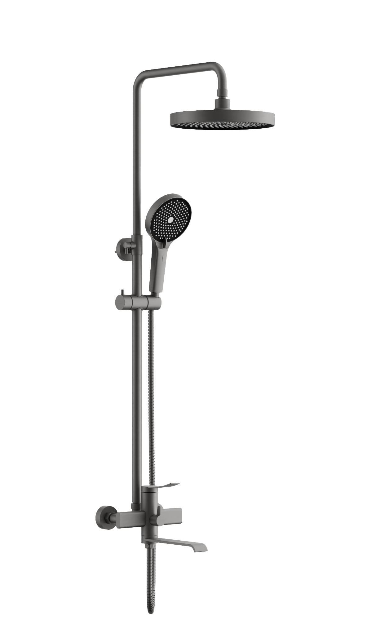 Душевая система цвет: оружейная сталь B24812-3