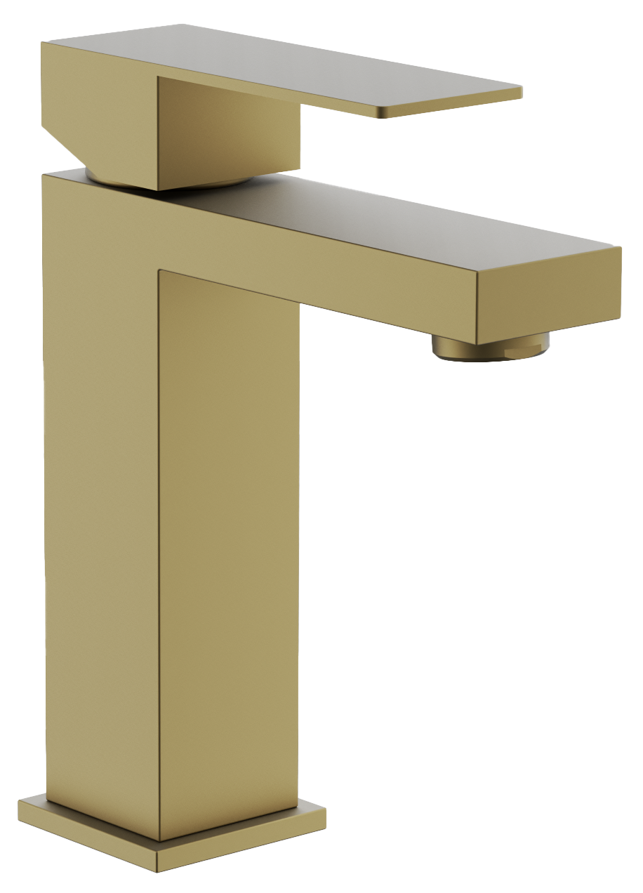 Смеситель для раковины цвет: брашированное золото (PVD-покрытие) B10817-5
