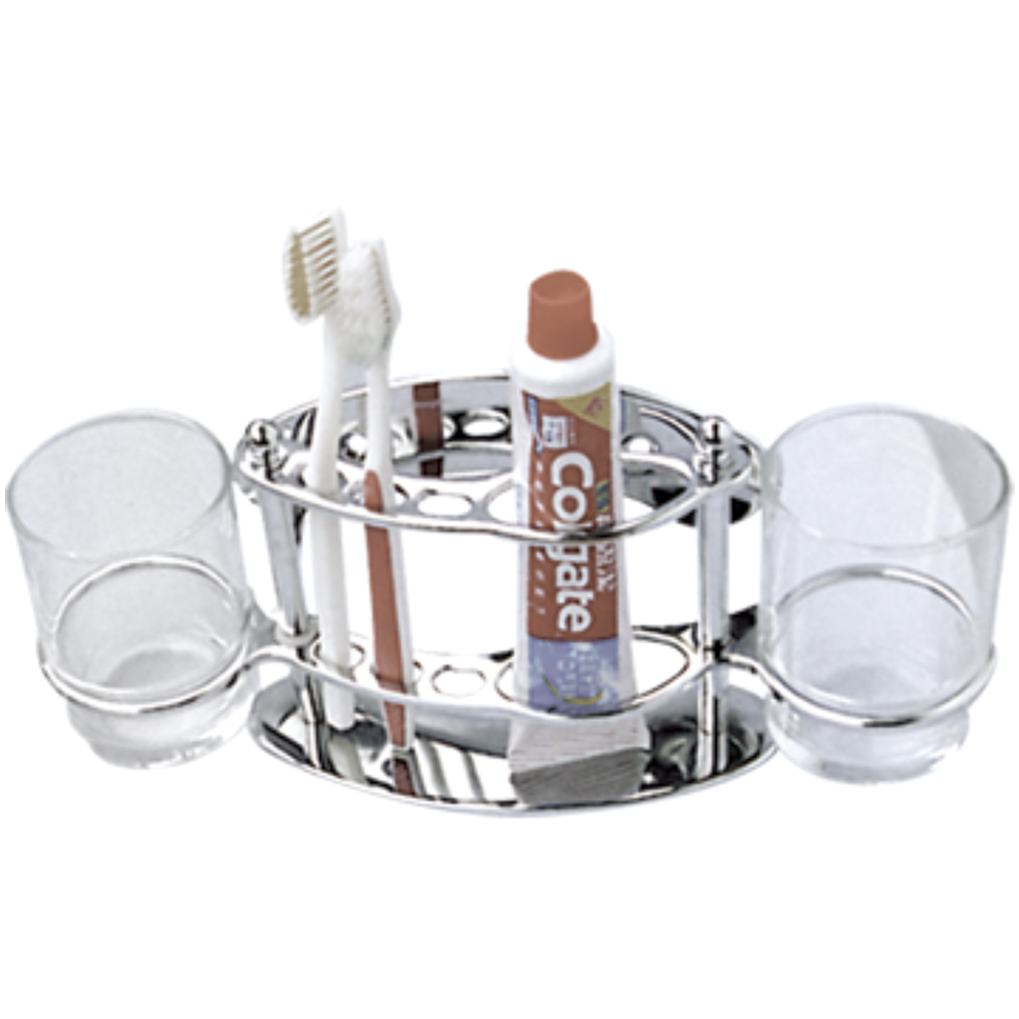 Держатель стаканов, зубной пасты и щёток Haiba HB 101