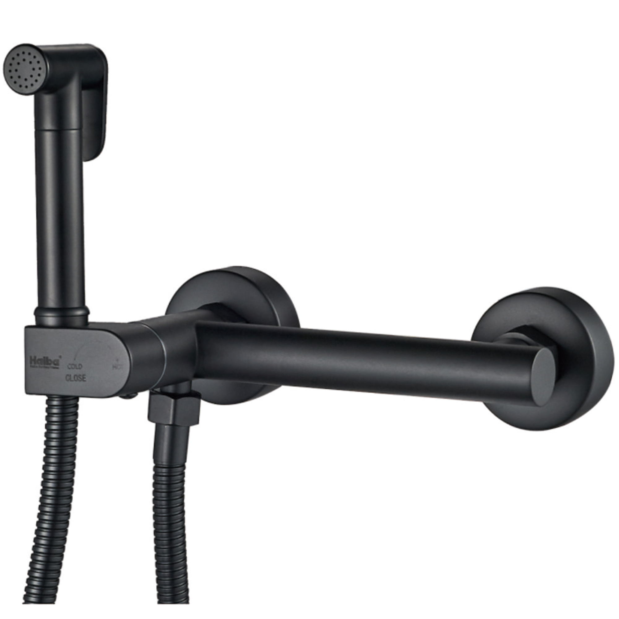 Гигиенический душ, латунь, черный Комплектация: лейка, шланг 1,5м HB 5514-7