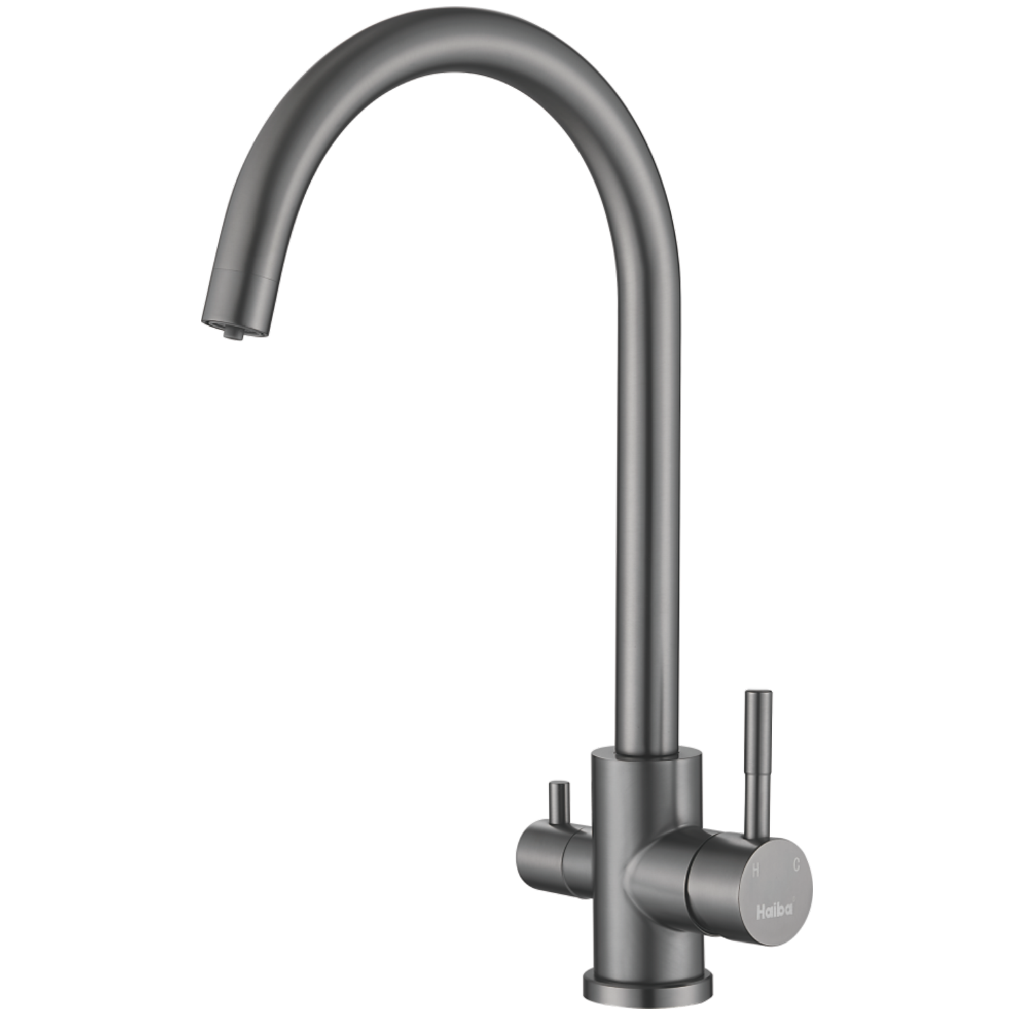 Смеситель для кухни с подключением фильтра, нержавеющая сталь, оружейная сталь HB 43828-3