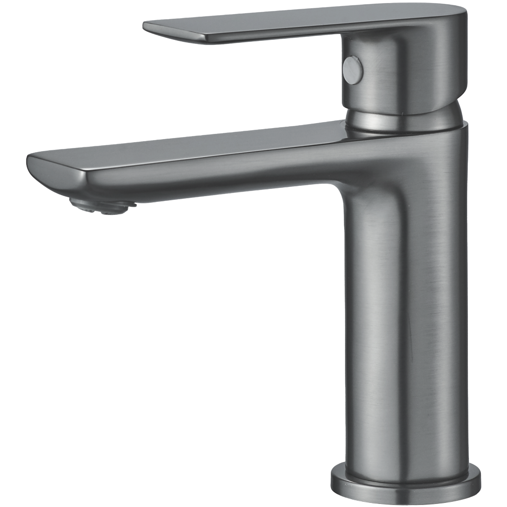 Смеситель для раковины, латунь, оружейная сталь HB 10505-3