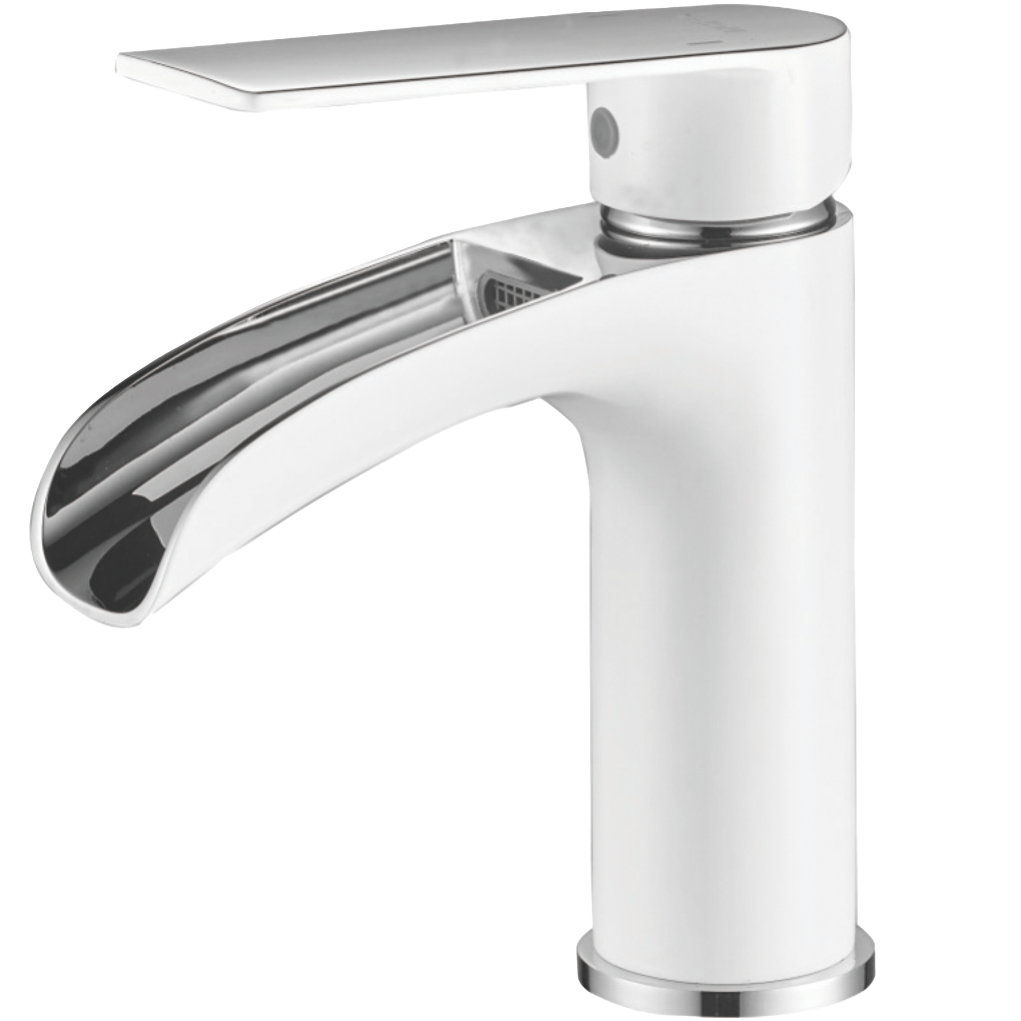 Смеситель для раковины, водопад, латунь, белый/хром HB 13505-8