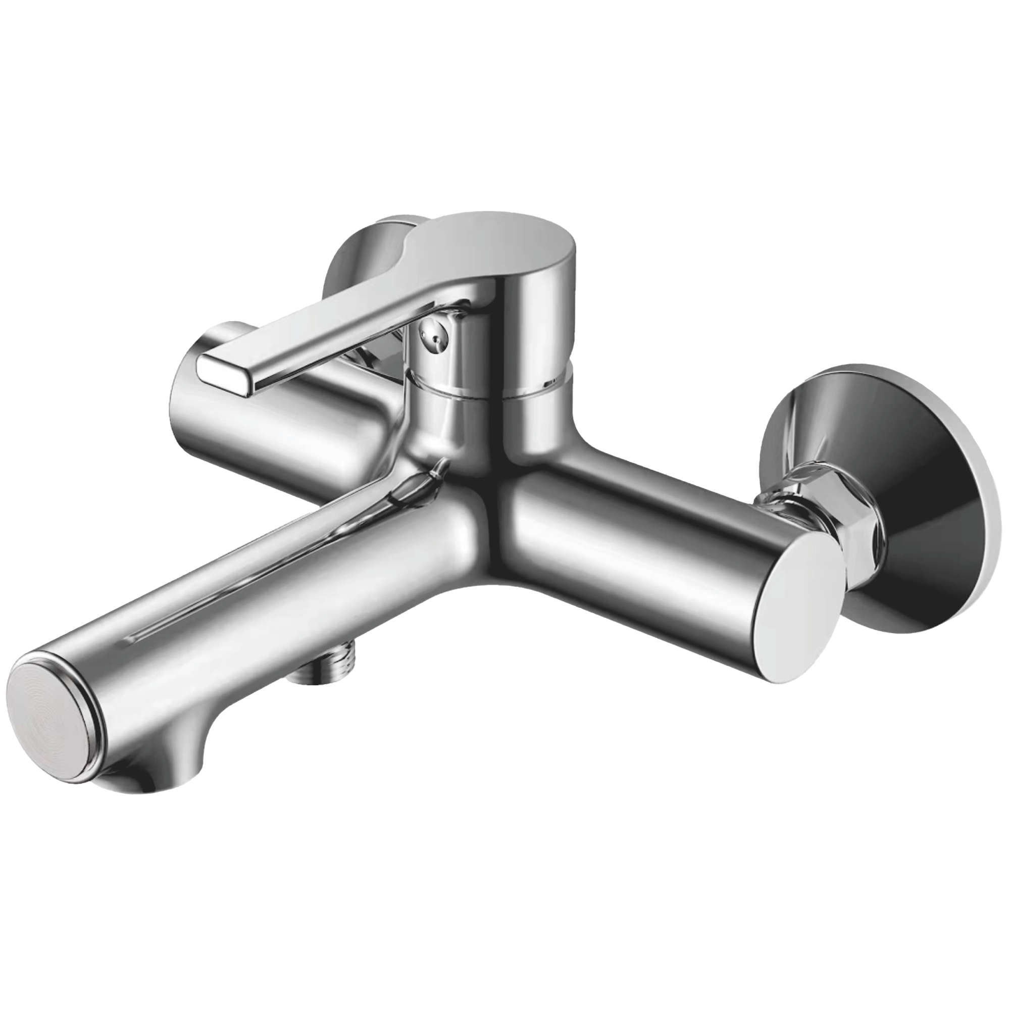 Смеситель для ванны, латунь, хром Комплектация: лейка, шланг 1,5м, держатель для лейки HB 60652