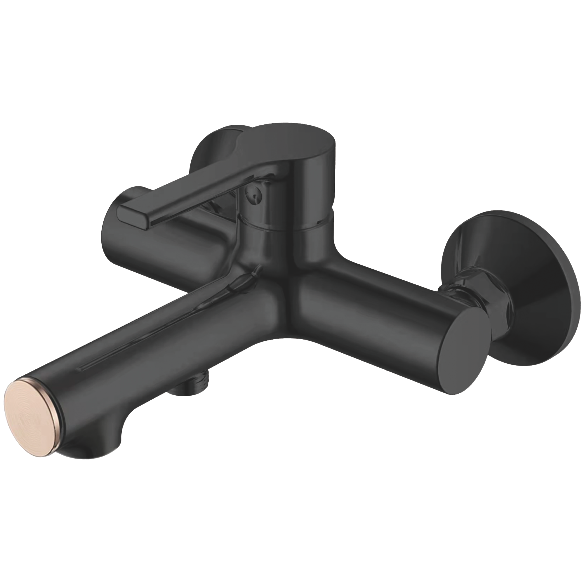 Смеситель для ванны, латунь, черный Комплектация: лейка, шланг 1,5м, держатель для лейки HB 60652-7