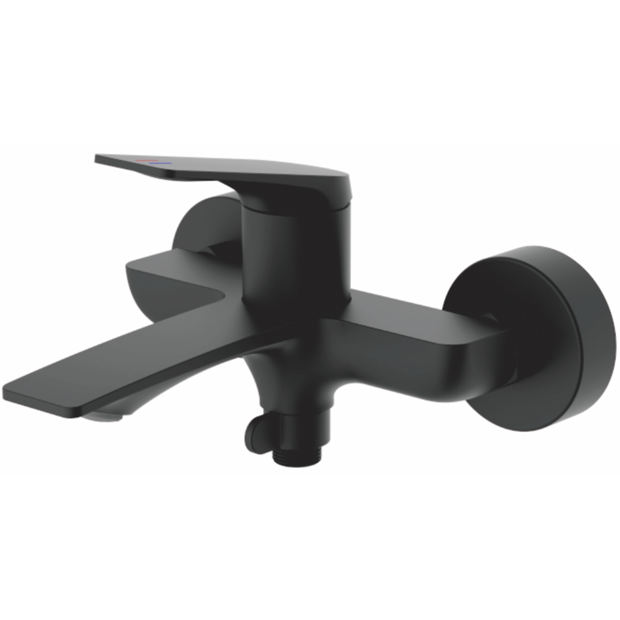 Смеситель для ванны, латунь, черный Комплектация: лейка, шланг 1,5м, держатель для лейки HB 60816-7