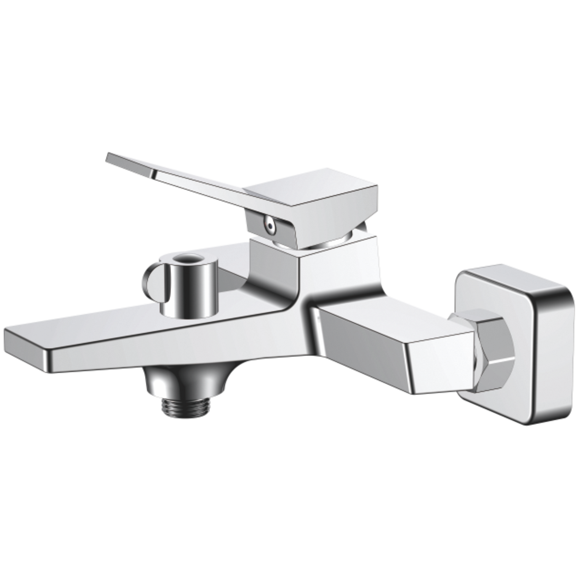 Смеситель для ванны, латунь, хром Комплектация: лейка, шланг 1,5м, держатель для лейки HB 60818