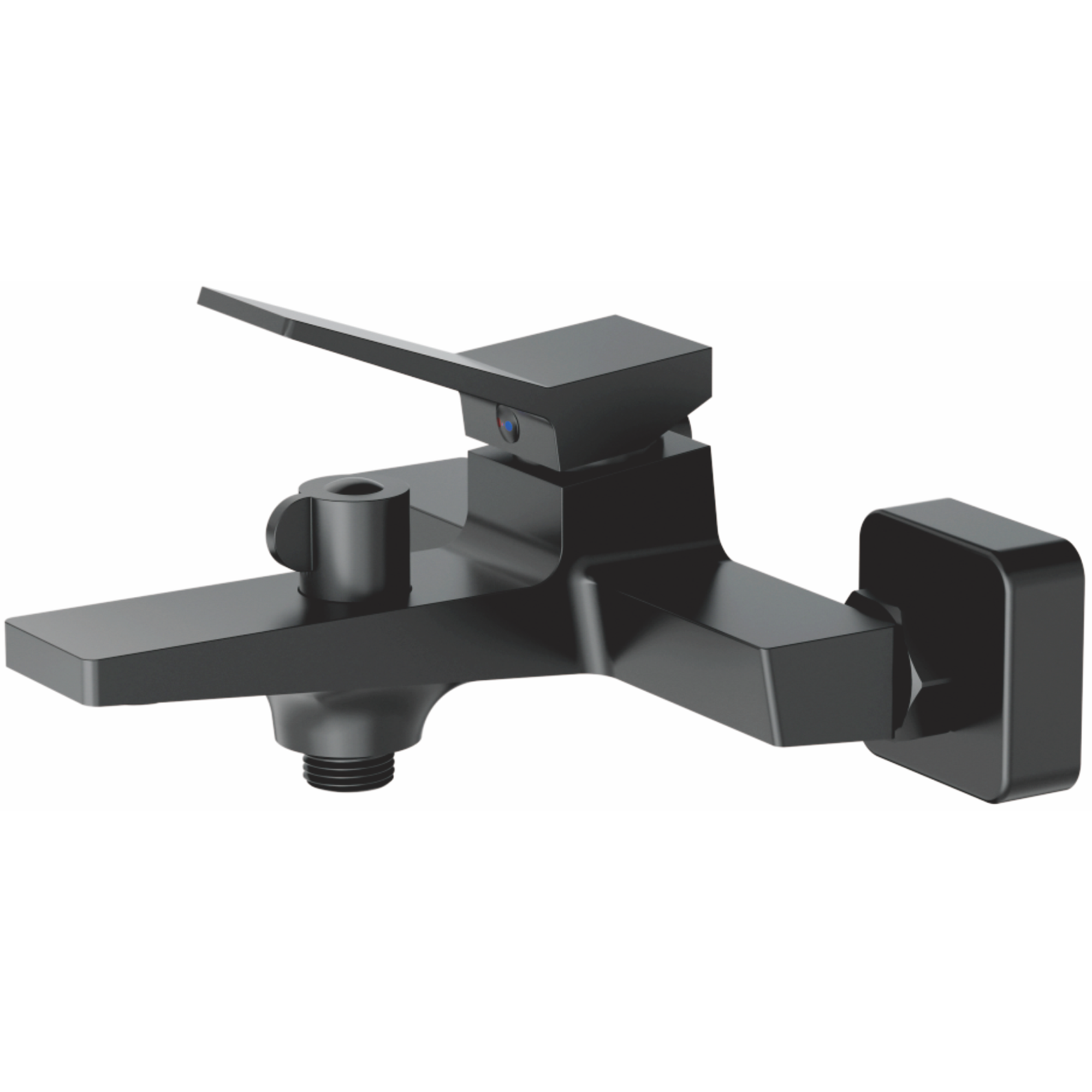 Смеситель для ванны, латунь, черный Комплектация: лейка, шланг 1,5м, держатель для лейки HB 60818-7