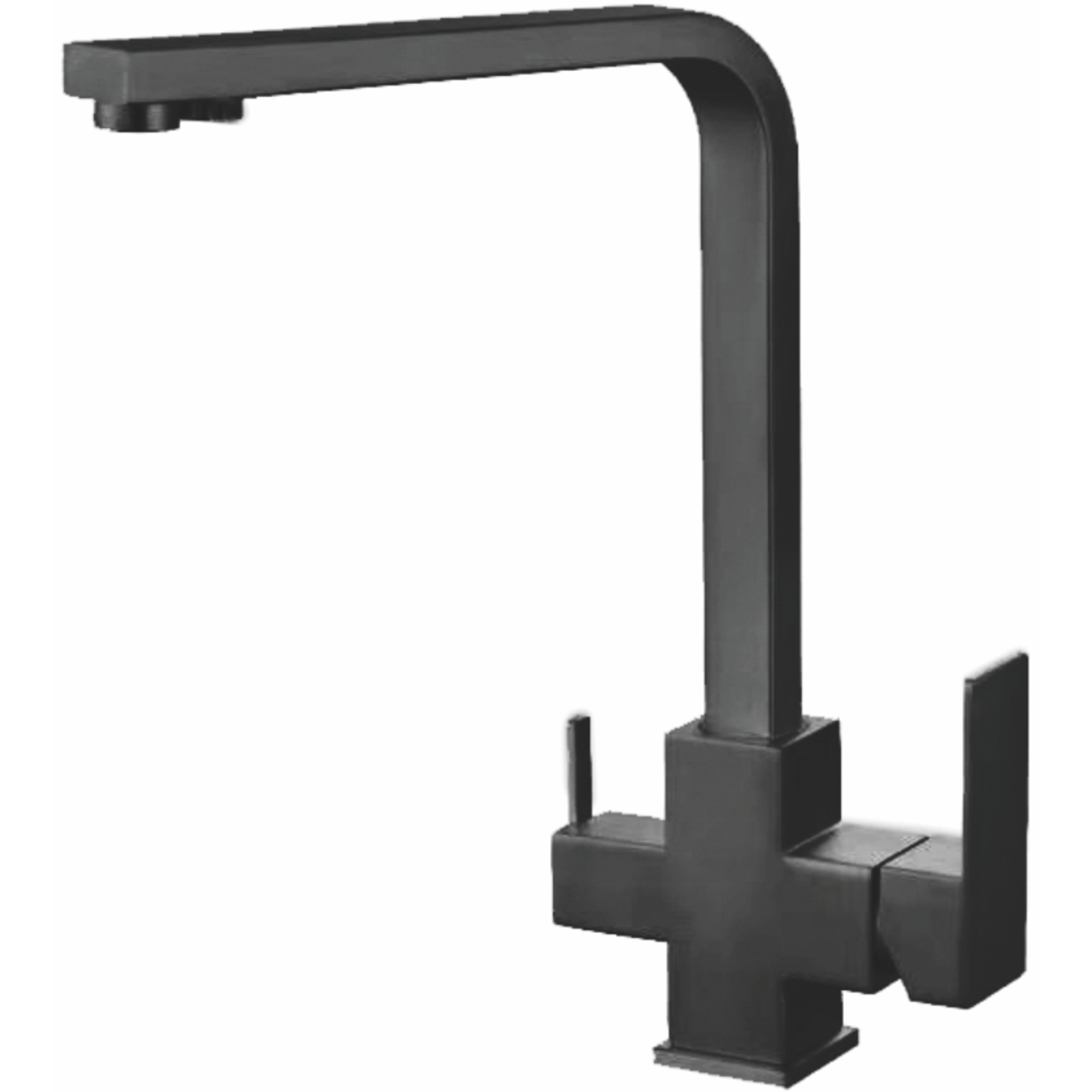 Смеситель для кухни с подключением фильтра, нержавеющая сталь, черный HB 76803-7