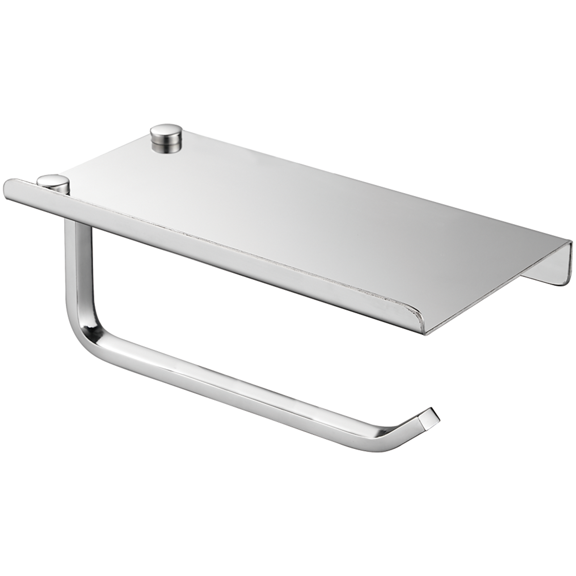 Держатель для туалетной бумаги с подставкой, хром HB 330