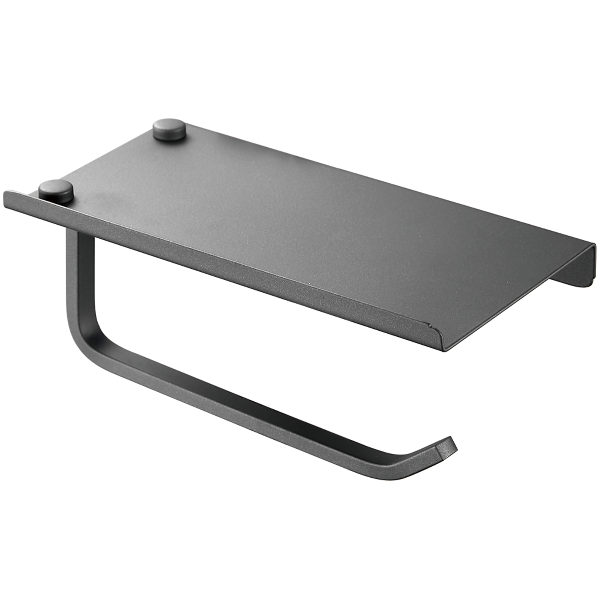 Держатель для туалетной бумаги с подставкой, оружейная сталь HB 330-3