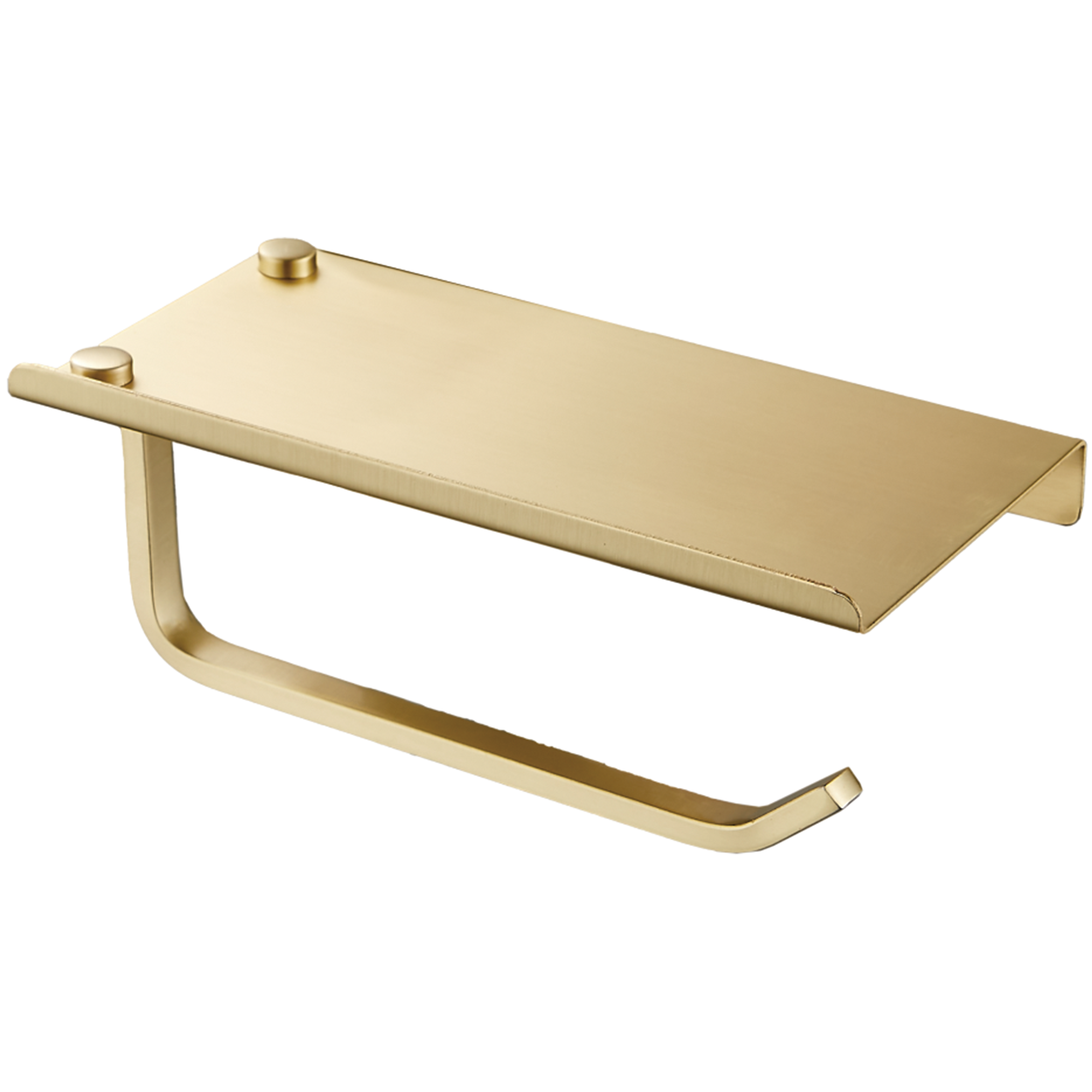 Держатель для туалетной бумаги с подставкой, золото HB 330-5