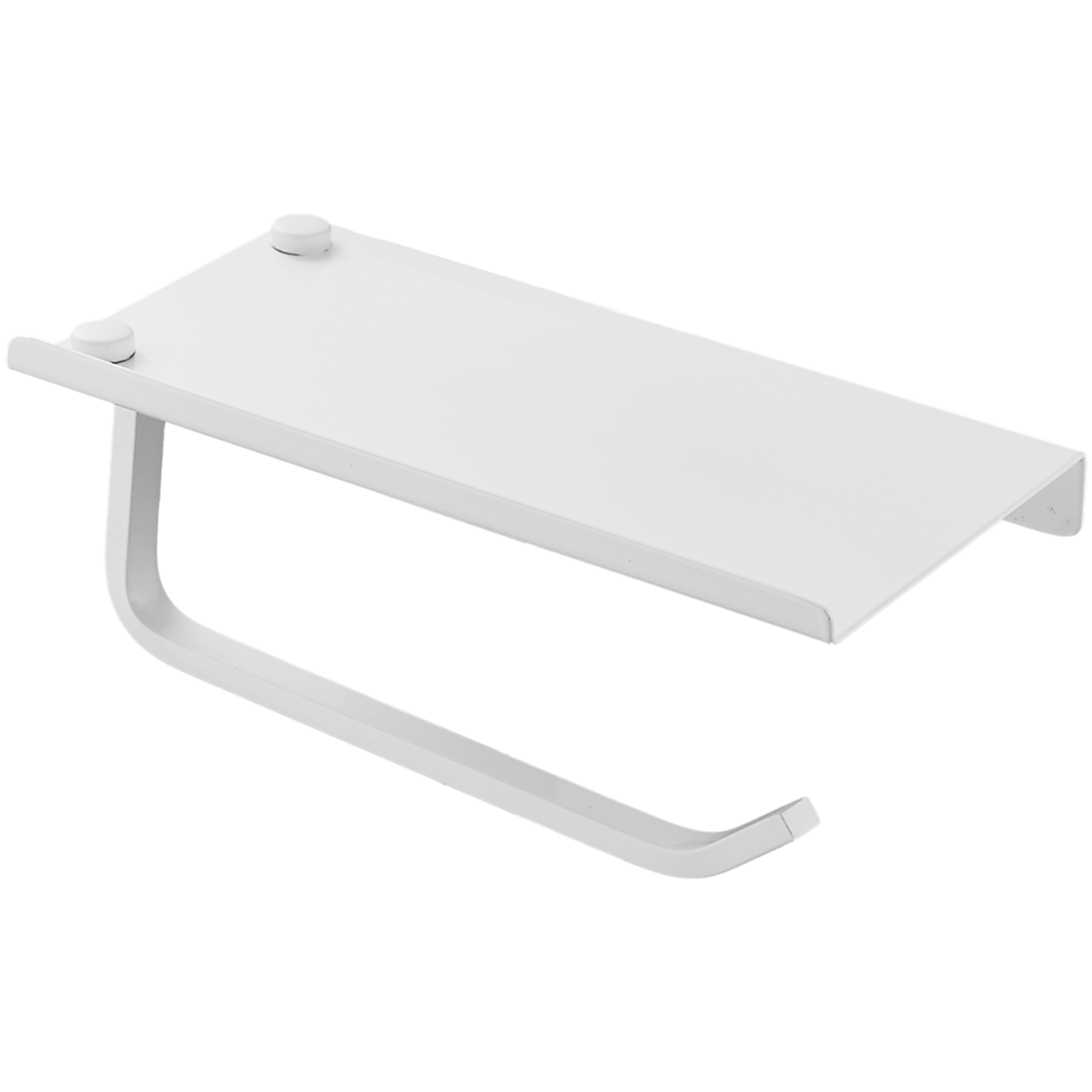 Держатель для туалетной бумаги с подставкой, белый HB 330-8