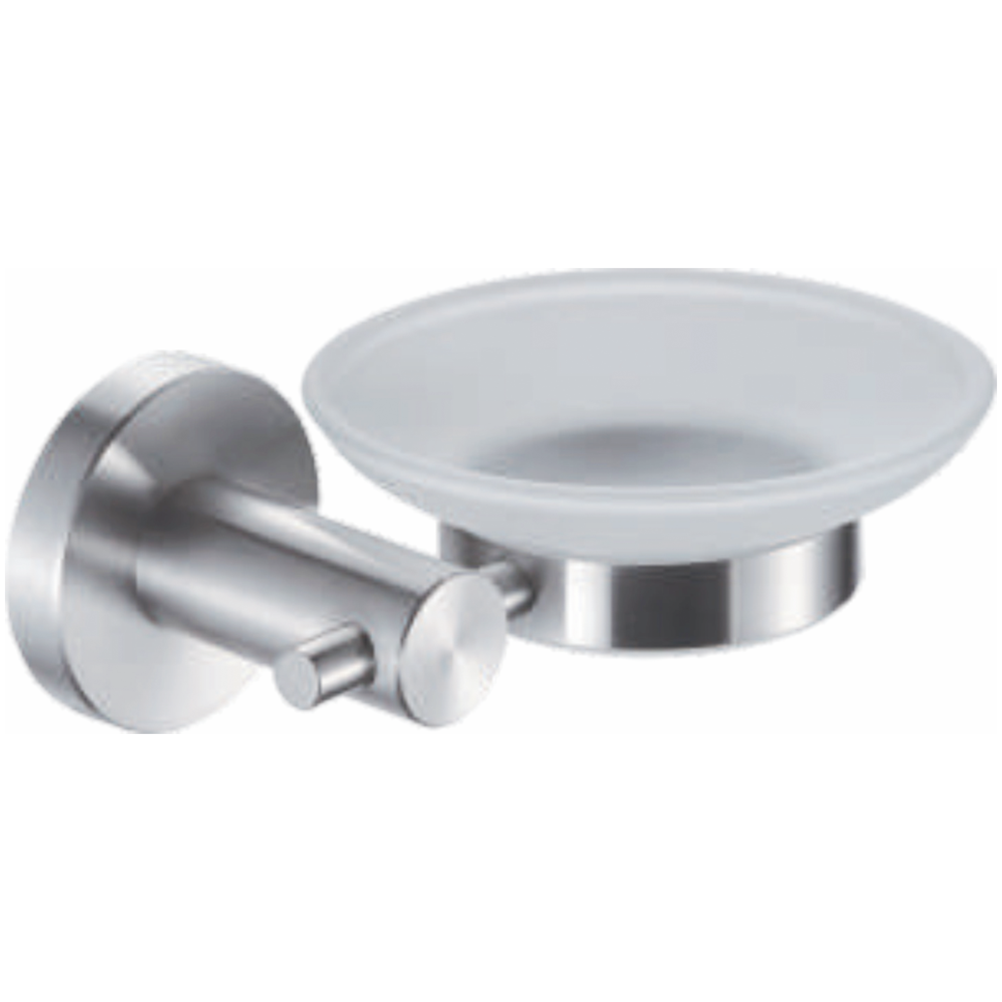 Мыльница стеклянная, нержавеющая сталь HB 8302