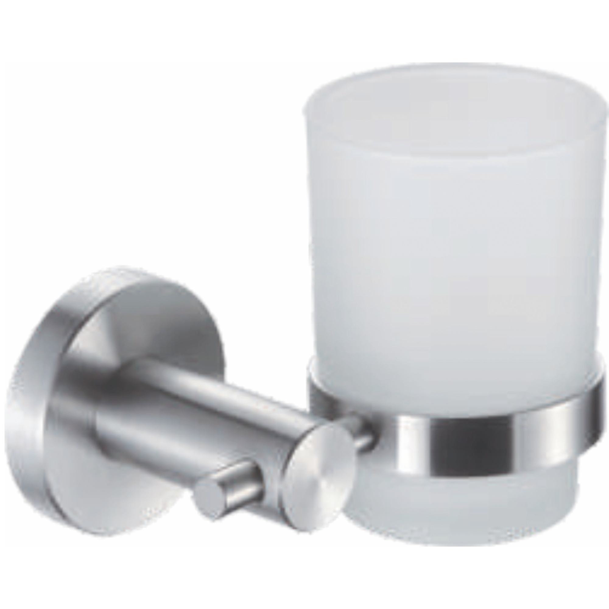 Держатель стакана матовое стекло, нержавеющая сталь HB 8306