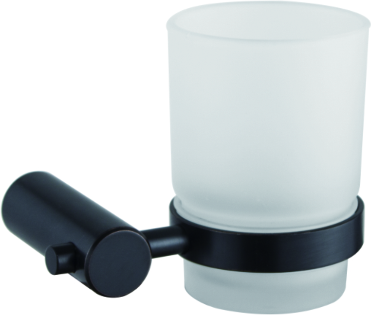 Держатель стакана матовое стекло, черный HB 8406-7