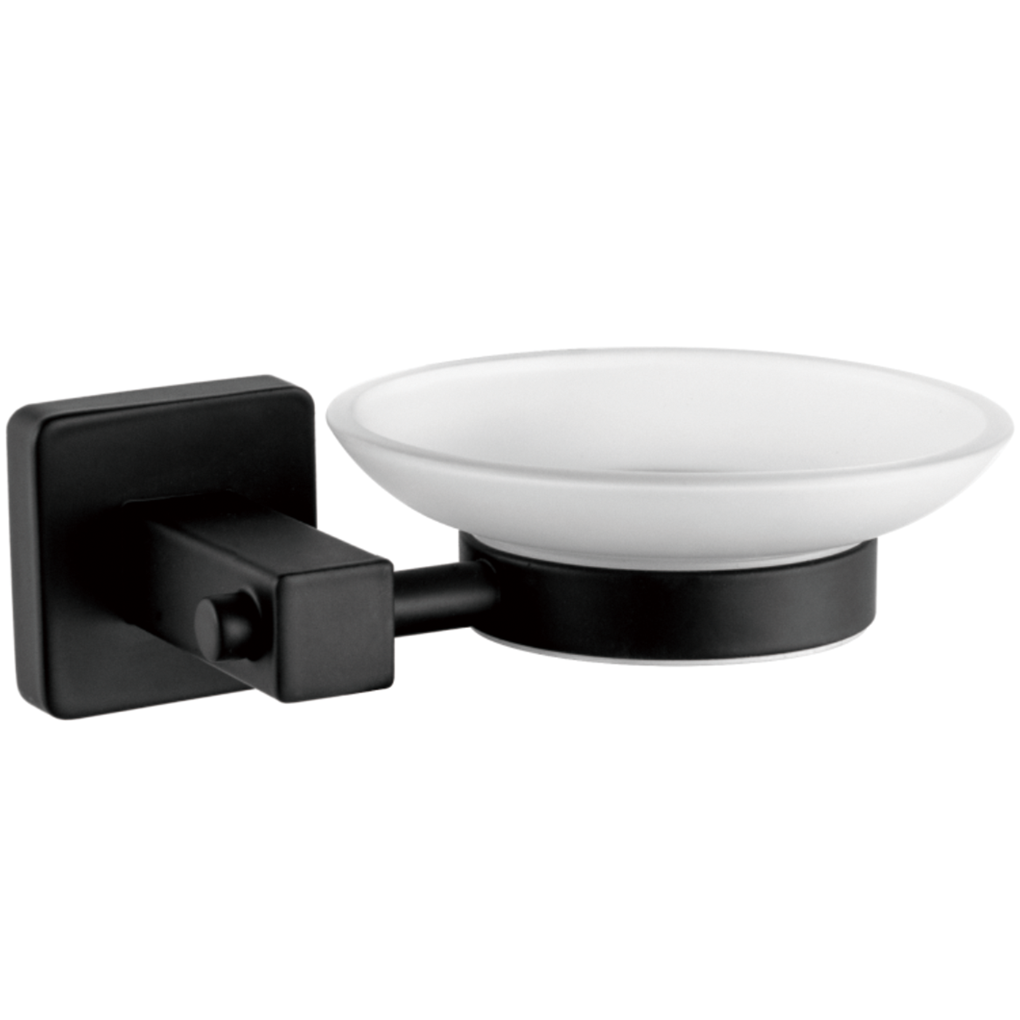 Мыльница стеклянная, черный HB 8902