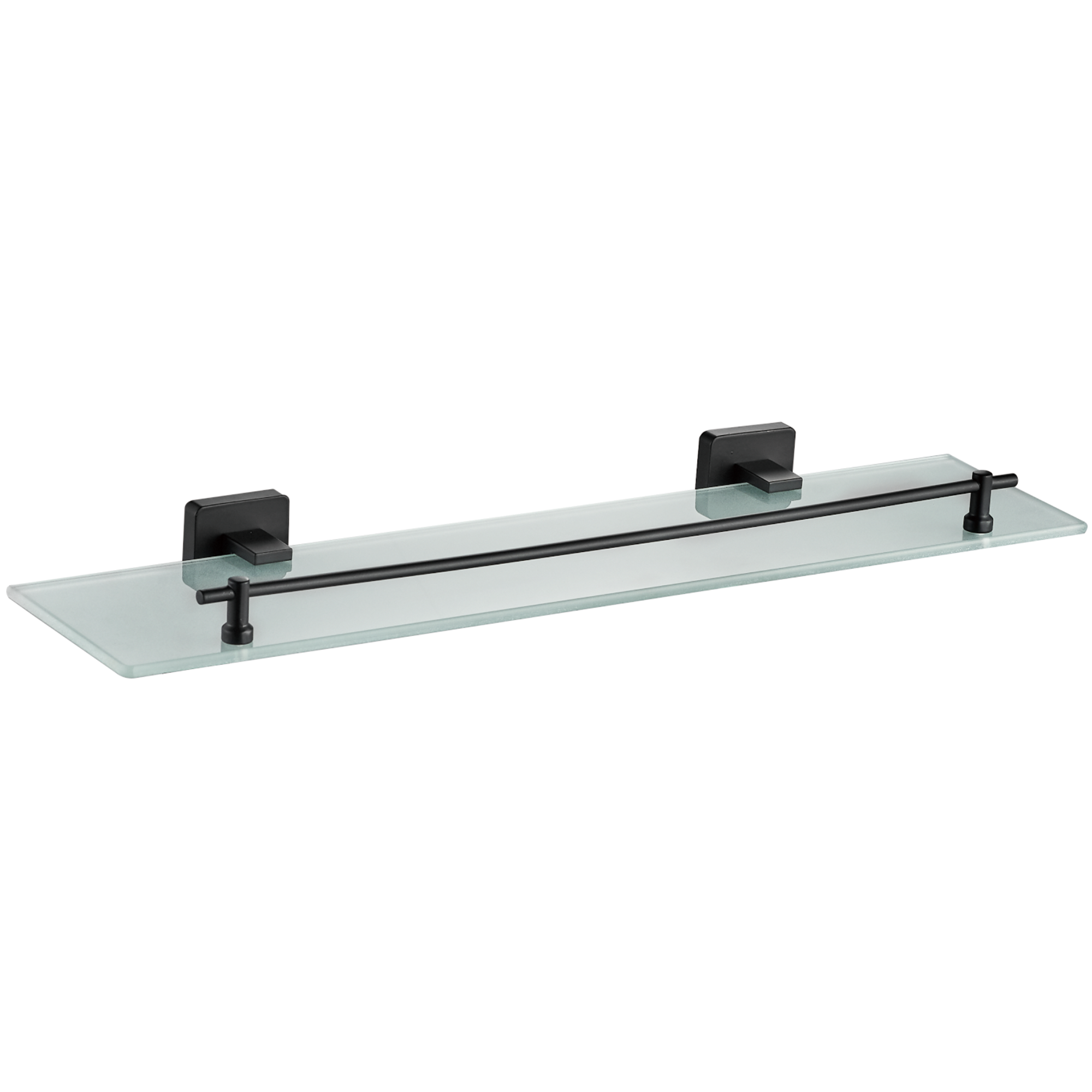 Полка стеклянная 1- ярус, черный HB 8907