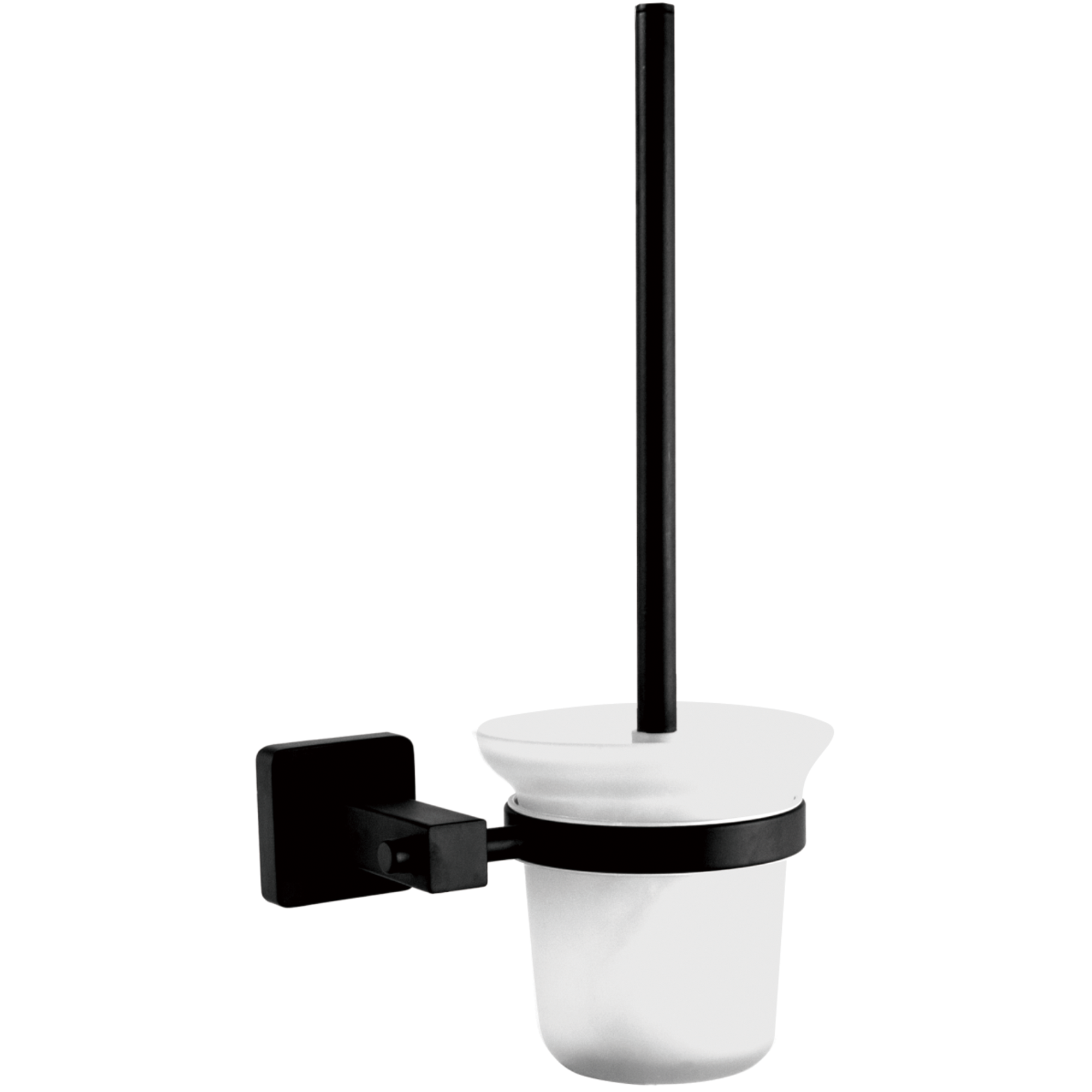 Ёршик туалетный настенный, черный HB 8910