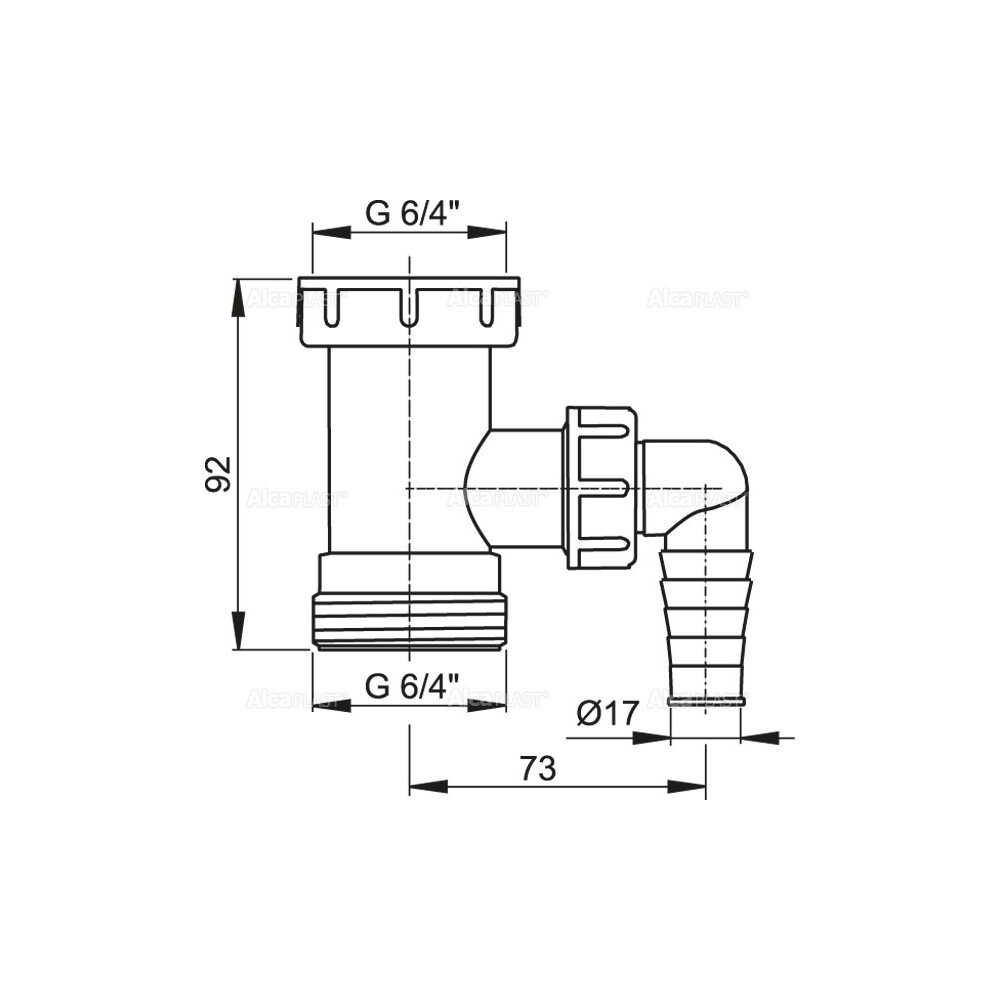 A30 Переходник 6/4со штуцером (293835)