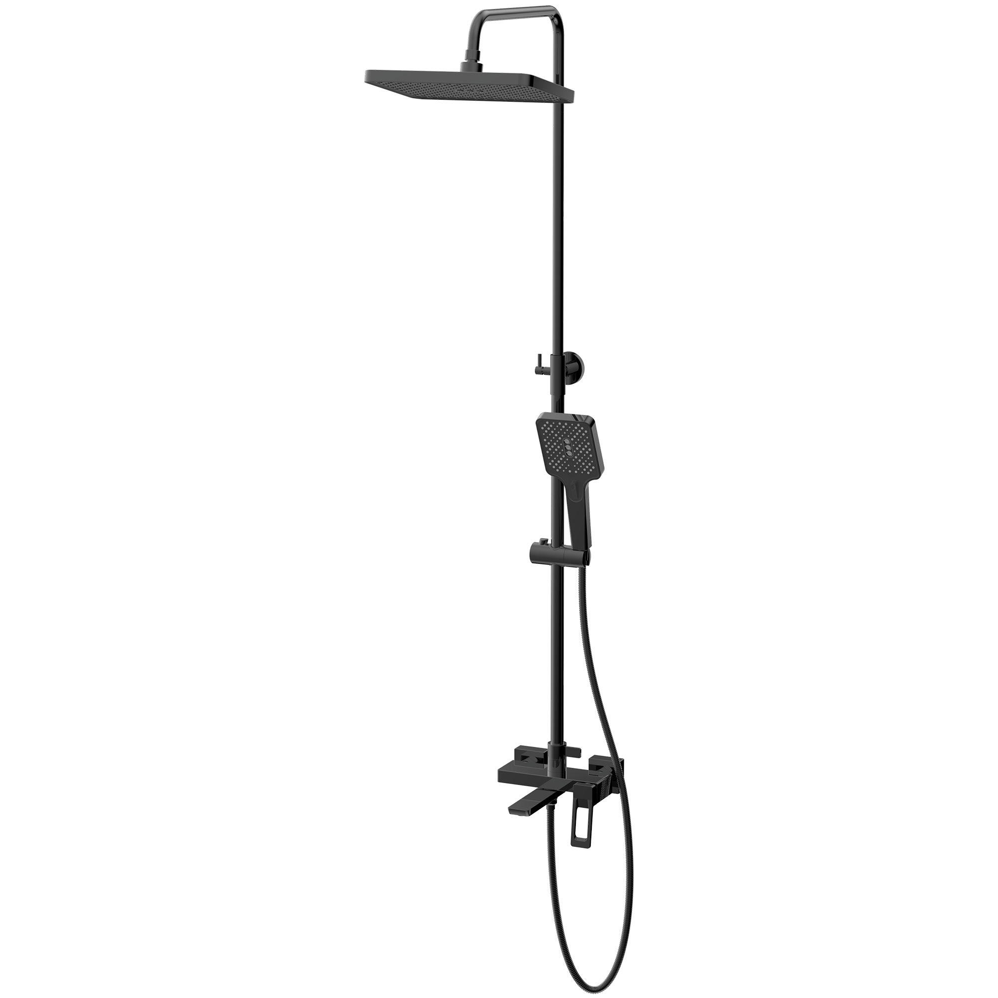 Душевая система цвет: чёрный HB24732-7