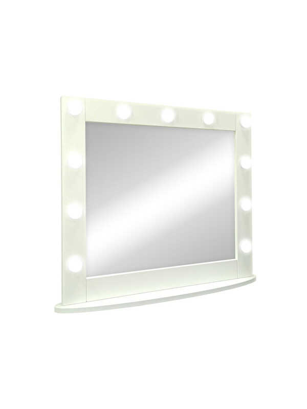 Гримерное настольное белое 11 ламп, 800x700